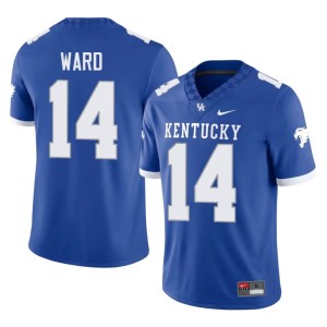 BBN Embroidery Brennen Ward College Football Royal Men's #14 Jersey 544209-338