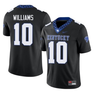 University of Kentucky Wildcats College Football Dyllon Williams High School #10 Men Black Jersey 503399-610