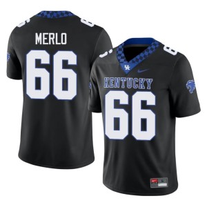 Wildcats Tino Merlo #66 College Football Men's 2026-27 Black Jersey 161874-196