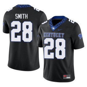 Big Blue Nation Men Ahmir Smith College Football Stitched Black #28 Jerseys 622575-675