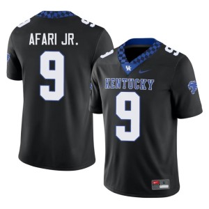 Kentucky Alex Afari Jr. Black #9 Mens College Football Alumni Jerseys 269869-433