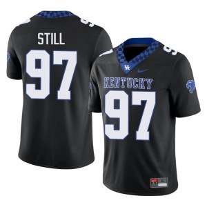 UK Mens #97 University Black Art Still College Football Jersey 822812-545