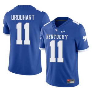 UK #11 College Football Royal Men's Embroidery Braxton Urquhart Jersey 286720-201