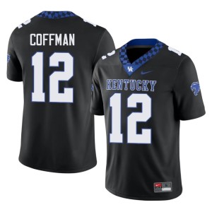 UK Wildcats #12 2026-27 Black Brock Coffman Men's College Football Jersey 844009-533