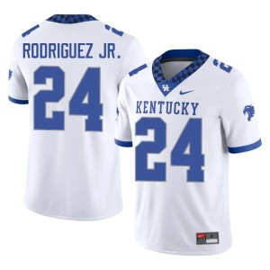 Kentucky Chris Rodriguez Jr. College Football #24 White Mens 2026-27 Jersey 260598-719