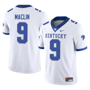 Kentucky Game Men's White College Football Ja'Mori Maclin #9 Jersey 360303-245