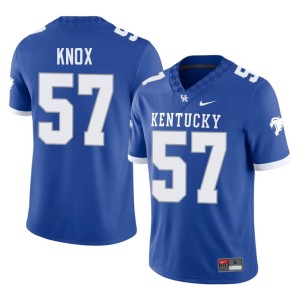 University of Kentucky Wildcats Jordan Knox #57 College Football High School Royal Mens Jerseys 848480-439
