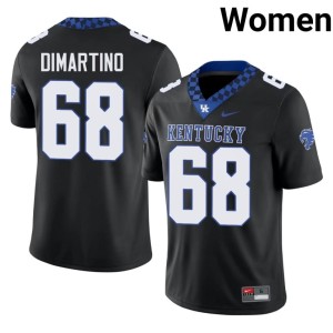 UK Alexander DiMartino NCAA #68 College Football Black Women Jersey 669767-519