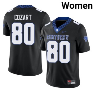 UK Wildcats College Football Women's 2026-27 #80 Black Ashton Cozart Jersey 799826-308