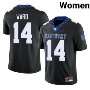 Wildcats Alumni #14 College Football Brennen Ward Women Black Jersey 115567-186