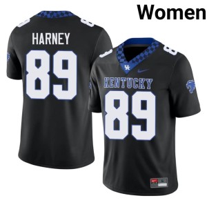UK Wildcats Black Replica Women's College Football #89 Cash Harney Jerseys 214940-224
