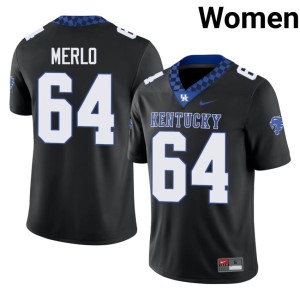 Wildcats #64 Game Ryan Meeker College Football Black Women's Jersey 224023-957