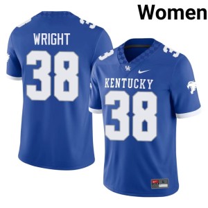 Kentucky College Football Royal High School Women's Tyler Wright #38 Jerseys 323531-800