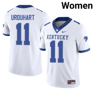 Wildcats White Women #11 Braxton Urquhart College Football Game Jerseys 569427-710