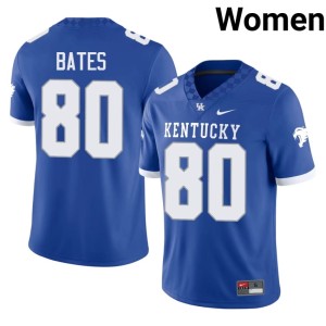 Big Blue Nation Brenden Bates Women Royal Official #80 College Football Jersey 265738-850