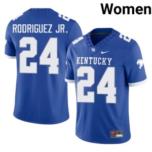 BBN Women's NCAA Royal #24 College Football Chris Rodriguez Jr. Jerseys 554195-493