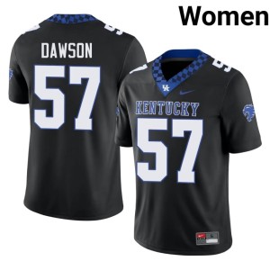 University of Kentucky Wildcats Women's Player College Football #57 Black Dermontti Dawson Jerseys 523528-896