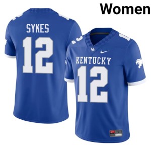 BBN Replica Womens #12 Hasaan Sykes Royal College Football Jersey 683439-409