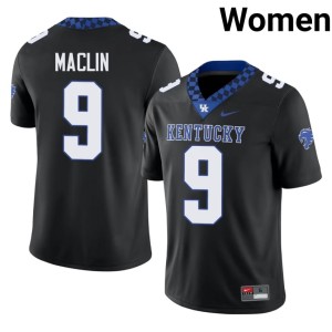 University of Kentucky Womens Embroidery Ja'Mori Maclin #9 College Football Black Jersey 908913-569