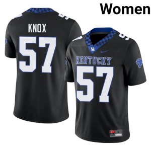 Wildcats College Football Women's Jordan Knox #57 NCAA Black Jersey 435678-651