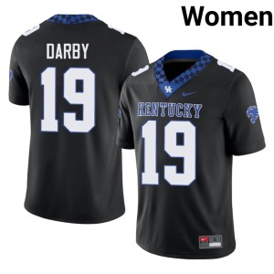 Kentucky Black #19 2026-27 Kenny Darby College Football Women Jersey 807159-521