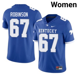 Kentucky Mark Robinson Royal College Football Alumni #67 Women's Jersey 382247-532