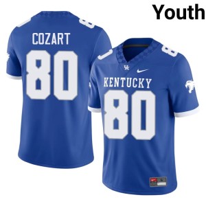 University of Kentucky Royal Replica Ashton Cozart College Football #80 Youth Jerseys 271347-228