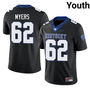 BBN #62 Youth College Football Black Stitched Ben Myers Jersey 908751-295