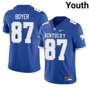 UK Wildcats Henry Boyer 2026-27 #87 College Football Youth Royal Jerseys 828065-490