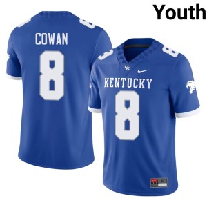 University of Kentucky Royal College Football Youth Official Lorenzo Cowan #8 Jerseys 141861-654