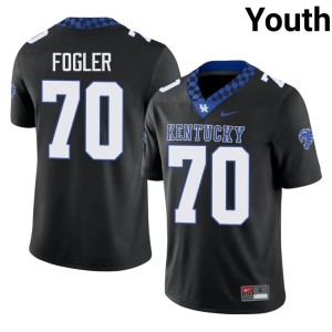 The Cats Black Youth #70 Rob Fogler College Football Game Jerseys 186945-806