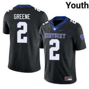 UK Sam Greene #2 College Football 2026-27 Youth Black Jersey 112809-803