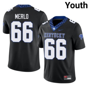 BBN Black Tino Merlo College Football #66 Player Youth Jersey 488881-558