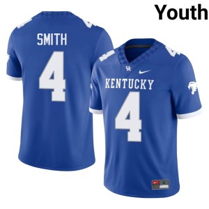 BBN Antwan Smith College Football Royal #4 Youth NCAA Jerseys 915972-990