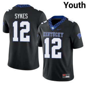 Wildcats Black College Football Youth Hasaan Sykes #12 2026 Jerseys 394847-588