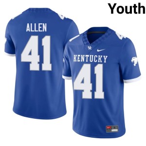University of Kentucky Wildcats Josh Allen Youth College Football #41 2026-27 Royal Jersey 403916-615