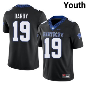 BBN Black #19 Official College Football Kenny Darby Youth Jerseys 104200-115