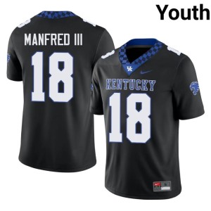 The Cats #18 Youth Black Mark Manfred III College Football 2026 Jerseys 412737-772