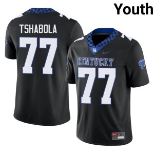 University of Kentucky Tegra Tshabola Limited College Football #77 Youth Black Jersey 846930-223