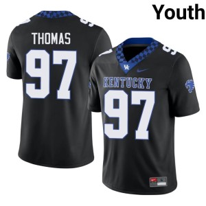 UK Black Youth #97 College Football Tyler Thomas 2026-27 Jersey 231151-383